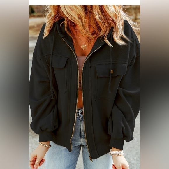 Black Zip Jacket - Picture 2 of 5